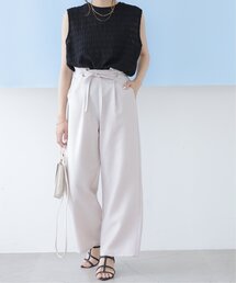 RAY CASSIN（レイカズン）の「リネンタッチハトメパンツ（その他パンツ）」