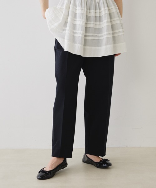 PUAL CE CIN(ピュアルセシン)の「【JAPAN MADE】センタープレスストレッチパンツ(その他パンツ・レディース・ベージュ/オフホワイト/ブラック・FREE)」の2枚目の写真