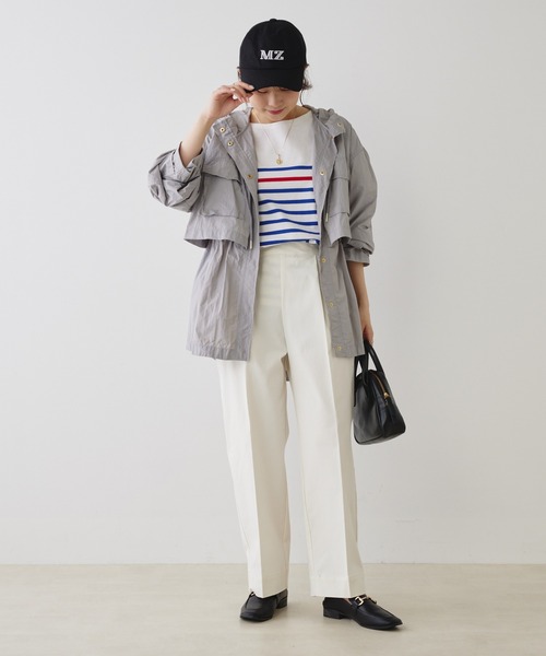 PUAL CE CIN(ピュアルセシン)の「【JAPAN MADE】センタープレスストレッチパンツ(その他パンツ・レディース・ベージュ/オフホワイト/ブラック・FREE)」の7枚目の写真