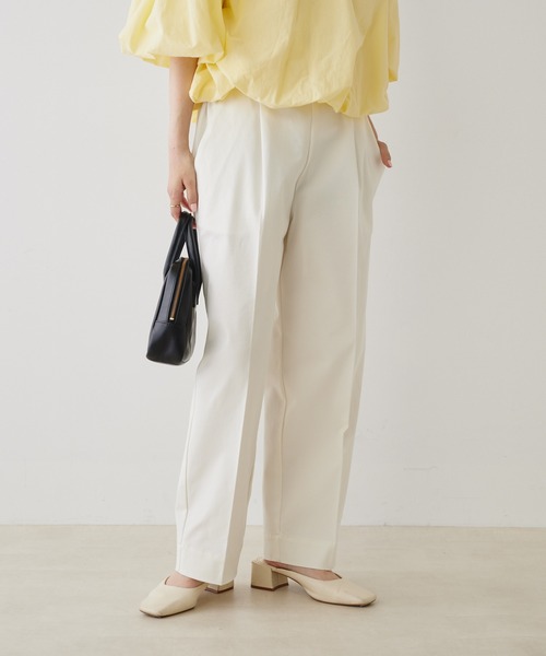 PUAL CE CIN(ピュアルセシン)の「【JAPAN MADE】センタープレスストレッチパンツ(その他パンツ・レディース・ベージュ/オフホワイト/ブラック・FREE)」の12枚目の写真