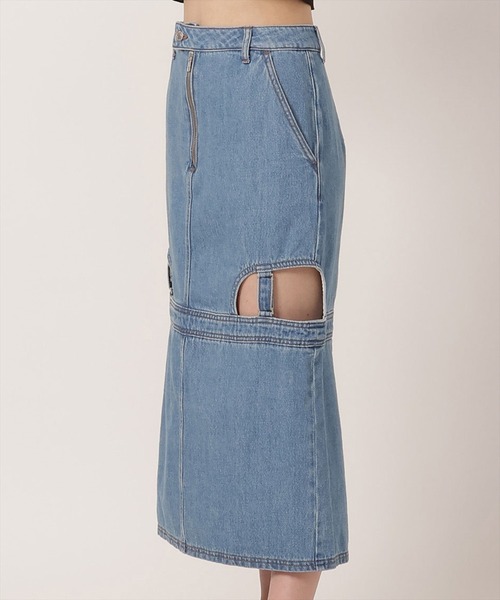 REDYAZEL（レディアゼル）の「デニムカットアウトタイトスカート（デニムスカート・レディース・ブルー/ネイビー・SMALL/MEDIUM）」の15枚目の写真