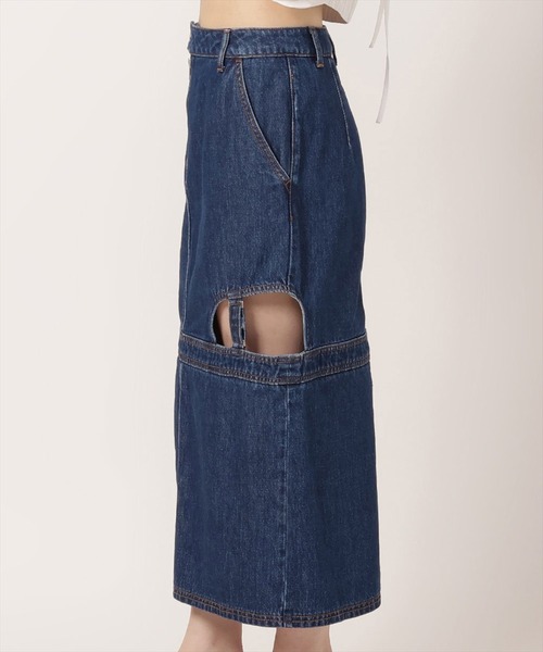 REDYAZEL（レディアゼル）の「デニムカットアウトタイトスカート（デニムスカート・レディース・ブルー/ネイビー・SMALL/MEDIUM）」の20枚目の写真