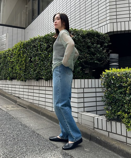 Eglly（エグリー）の「フィッシュネットTOPSET（Tシャツ/カットソー・レディース・ターコイズブルー/アイボリー/グリーン/ブラック・MEDIUM/LARGE）」の12枚目の写真