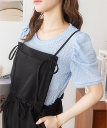 ぽこぽこクルーネックシアーTシャツ