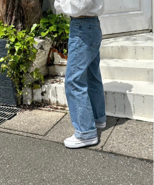 t a r o s u（タロス）の「platform sole sneakers/フラットフォームソールスニーカー（スニーカー・レディース・ホワイト/レッド・24cm/23.5cm/23cm/22.5cm）」の5枚目の写真