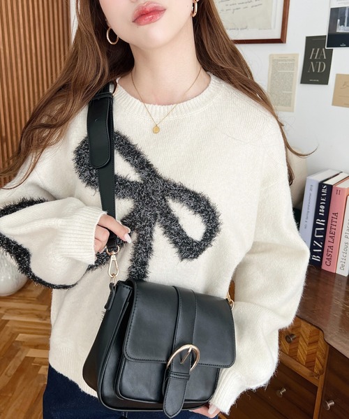 セール】ワイドベルトサッチェルショルダーバッグ（ショルダーバッグ