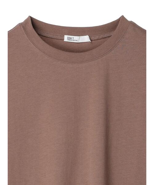 CRAFT STANDARD BOUTIQUE(クラフトスタンダードブティック)の「機能性フレンチスリーブカットソー(Tシャツ/カットソー・レディース・ホワイト/モカ/チャコールグレー/ブラック・L/M)」の18枚目の写真
