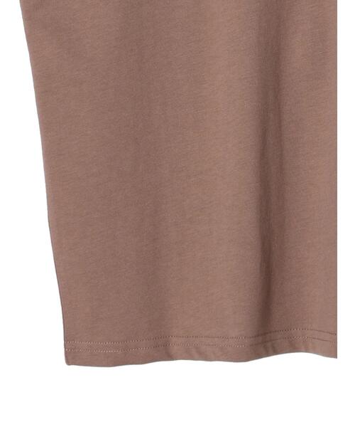 CRAFT STANDARD BOUTIQUE(クラフトスタンダードブティック)の「機能性フレンチスリーブカットソー(Tシャツ/カットソー・レディース・ホワイト/モカ/チャコールグレー/ブラック・L/M)」の20枚目の写真