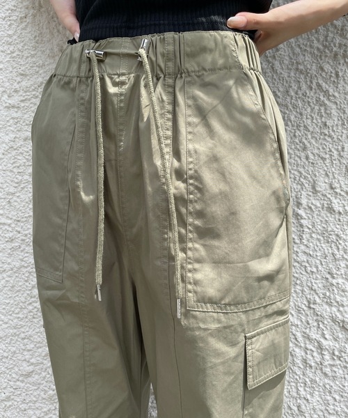 one way（ワンウェイ）の「【S/Mサイズ展開あり】カーゴポケットパンツ（カーゴパンツ・レディース・ブラック/ダークグリーン/ピンク/ホワイト・SMALL/MEDIUM）」の10枚目の写真