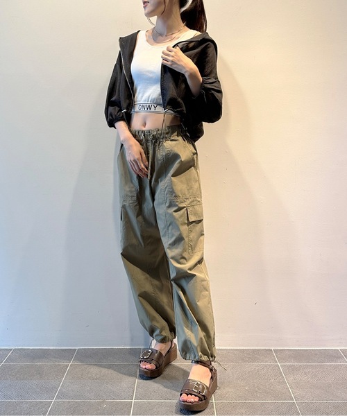 one way（ワンウェイ）の「【S/Mサイズ展開あり】カーゴポケットパンツ（カーゴパンツ・レディース・ブラック/ダークグリーン/ピンク/ホワイト・SMALL/MEDIUM）」の22枚目の写真