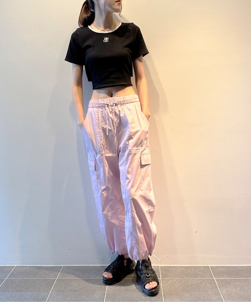 one way（ワンウェイ）の「【S/Mサイズ展開あり】カーゴポケットパンツ（カーゴパンツ・レディース・ブラック/ダークグリーン/ピンク/ホワイト・SMALL/MEDIUM）」の16枚目の写真
