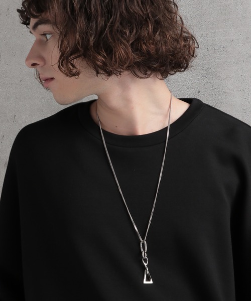 HARE（ハレ）の「ロングチャームネックレス(HARE)（ネックレス・メンズ・グレー系その他/シルバー・FREE）」の2枚目の写真