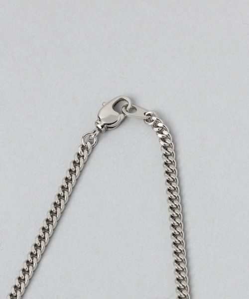 HARE（ハレ）の「ロングチャームネックレス(HARE)（ネックレス・メンズ・グレー系その他/シルバー・FREE）」の4枚目の写真