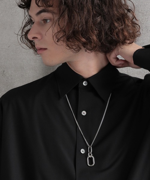 HARE（ハレ）の「ロングチャームネックレス(HARE)（ネックレス・メンズ・グレー系その他/シルバー・FREE）」の10枚目の写真