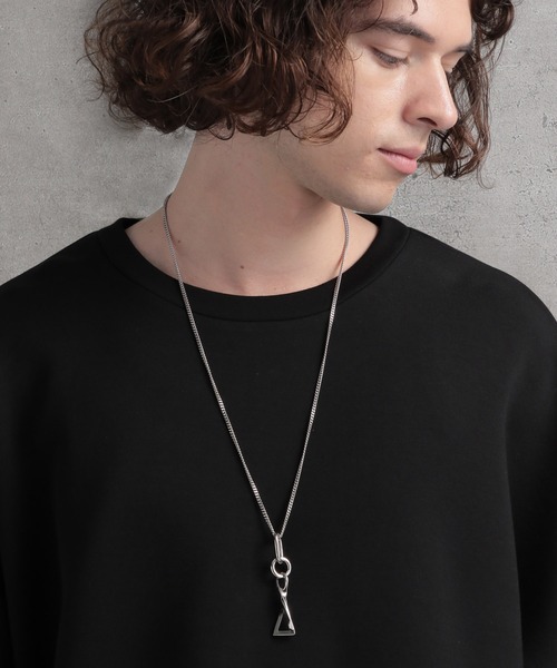 HARE（ハレ）の「ロングチャームネックレス(HARE)（ネックレス・メンズ・グレー系その他/シルバー・FREE）」の9枚目の写真