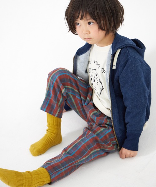 MAKE YOUR DAY（メイクユアデイ）の「ベーシック裏毛シップアップフーディ■80～140cm（パーカー・キッズ・マスタード/ネイビー/グレー・120/130/140/80/90/100/110）」の7枚目の写真