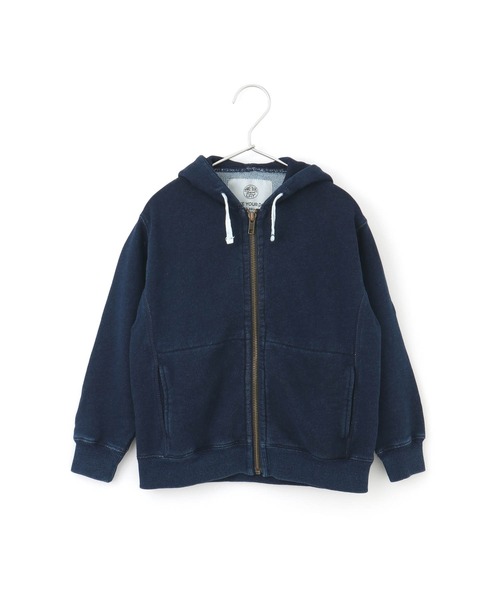 MAKE YOUR DAY（メイクユアデイ）の「ベーシック裏毛シップアップフーディ■80～140cm（パーカー・キッズ・マスタード/ネイビー/グレー・120/130/140/80/90/100/110）」の10枚目の写真