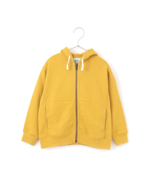 MAKE YOUR DAY（メイクユアデイ）の「ベーシック裏毛シップアップフーディ■80～140cm（パーカー・キッズ・マスタード/ネイビー/グレー・120/130/140/80/90/100/110）」の12枚目の写真