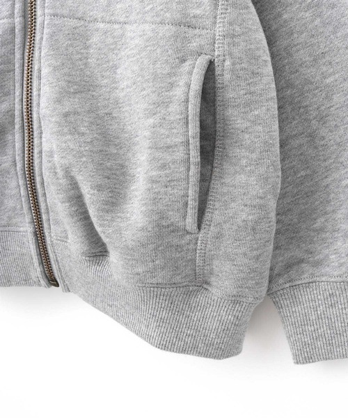 MAKE YOUR DAY（メイクユアデイ）の「ベーシック裏毛シップアップフーディ■80～140cm（パーカー・キッズ・マスタード/ネイビー/グレー・120/130/140/80/90/100/110）」の15枚目の写真