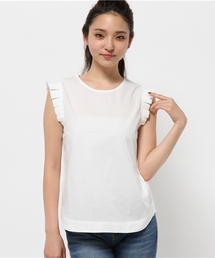 mystic | 袖フリルノースリーブブラウス(シャツ/ブラウス)