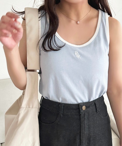 apres jour(アプレジュール)の「リンガーロゴアンサンブル【ZOZOTOWN限定アイテム】(アンサンブル・レディース・ライトブルー/ブラック/ネイビー・X-LARGE/フリー)」の10枚目の写真