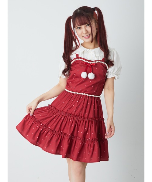 【セール】ハートDOTキャミOP(ワンピース)|Ank Rouge(アンクルージュ) 【セール】ハートDOTキャミOP(ワンピース)|Ank Rouge(アンクルージュ)