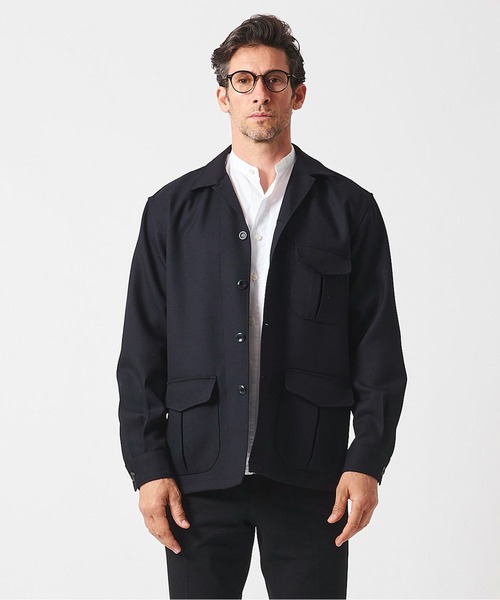 junhashimoto（ジュンハシモト）の「4B SHIRT JKT（ミリタリージャケット・メンズ・ブラック/カーキ・5/3/4/2）」の4枚目の写真