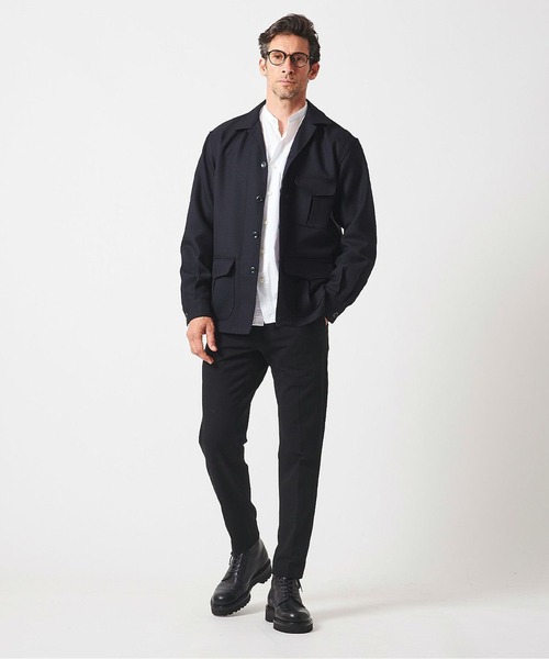 junhashimoto（ジュンハシモト）の「4B SHIRT JKT（ミリタリージャケット・メンズ・ブラック/カーキ・5/3/4/2）」の7枚目の写真