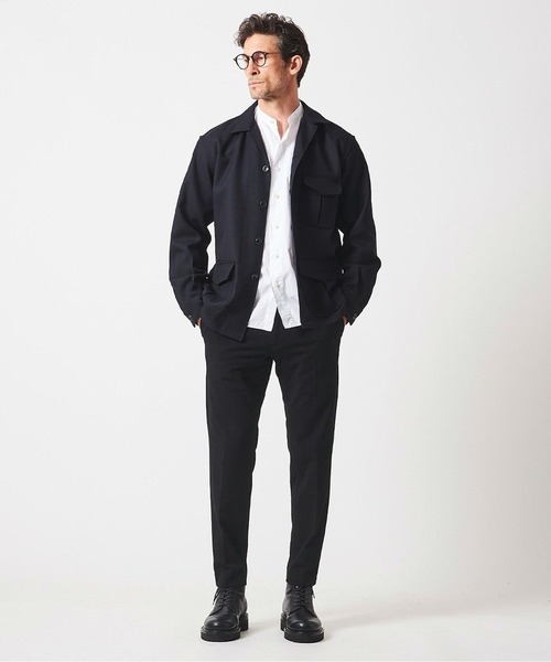 junhashimoto（ジュンハシモト）の「4B SHIRT JKT（ミリタリージャケット・メンズ・ブラック/カーキ・5/3/4/2）」の8枚目の写真