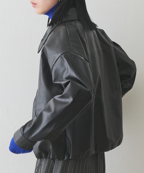 Aunt Marie's（アントマリーズ）の「フェイクレザーショートジャケット