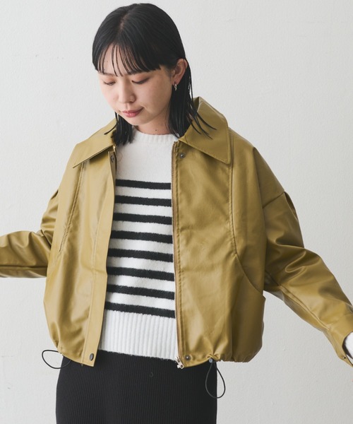 Aunt Marie's（アントマリーズ）の「フェイクレザーショートジャケット