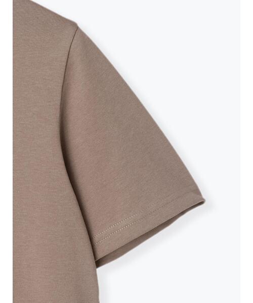 Te chichi TERRASSE（テチチテラス）の「フロッキープリントTシャツ（Tシャツ/カットソー・レディース・モカ/チャコールグレー/オフホワイト・F）」の17枚目の写真