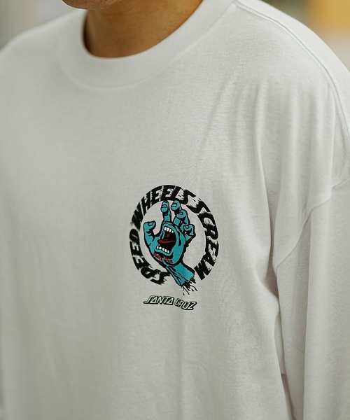 SANTA CRUZ（サンタクルーズ）の「【ムラサキスポーツ限定】SANTACRUZ/サンタクルーズ ロンT/長袖 バックプリント 502233403（Tシャツ/カットソー・メンズ・オレンジ/ブラック/ホワイト・M/XL/L）」の8枚目の写真