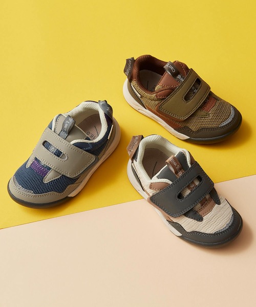 IFME(イフミー)の「KIDS|IFME+ ワンベルト アウトドアライクスニーカー(スニーカー・キッズ・ネイビー/ベージュ/グリーン・16.0cm/16.5cm/19.0cm/18.0cm/17.5cm/17.0cm/15.5cm/15.0cm/18.5cm)」の5枚目の写真