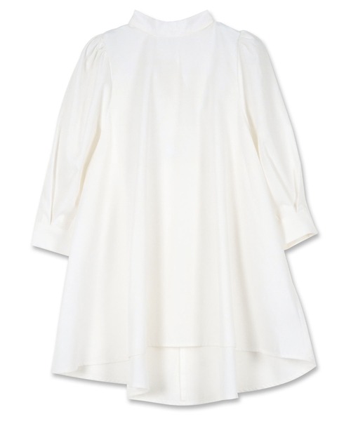 シワになりにくい パフスリーブAラインブラウス（シャツ/ブラウス