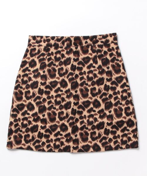 i-dare】レオパード ヒョウ柄 台形 ミニスカート（スカート）｜i-dare