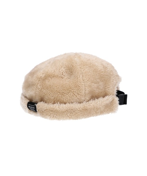 MILKFED.（ミルクフェド）の「LOGO FLUFFY ROLL CAP（ハット・レディース・ベージュ/ブラック/オリーブ・ONE SIZE）」の6枚目の写真