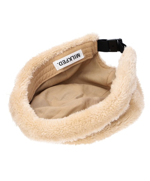 MILKFED.（ミルクフェド）の「LOGO FLUFFY ROLL CAP（ハット・レディース・ベージュ/ブラック/オリーブ・ONE SIZE）」の9枚目の写真