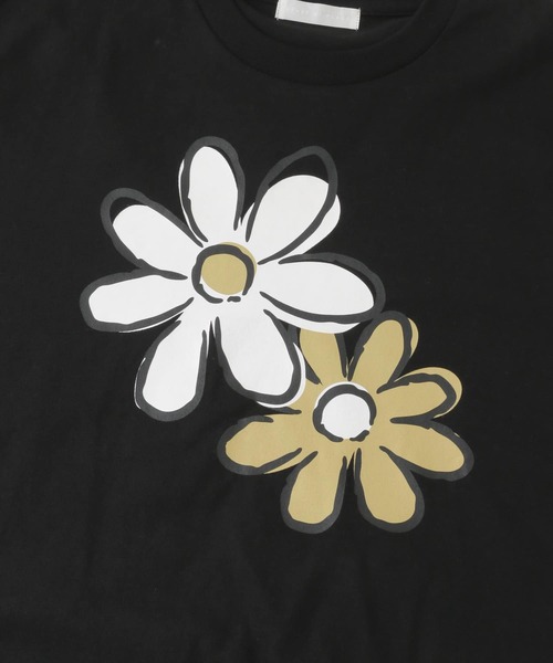 SENSE OF PLACE by URBAN RESEARCH（センスオブプレイスバイアーバンリサーチ）の「ポップアートフラワープリントロングTシャツ A（Tシャツ/カットソー・メンズ・ホワイト/オートミール/ブラック・MEDIUM/LARGE）」の22枚目の写真