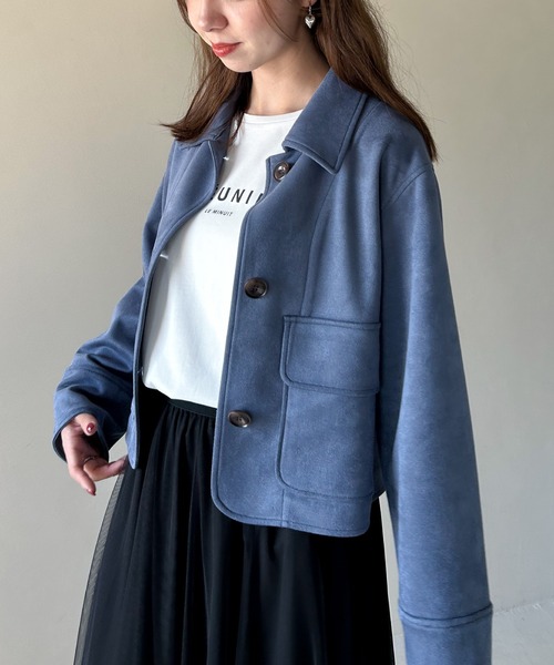 【美品】Mouth Valley❤アウター　クロップドジャケット　ブルゾン 美品】Mouth Valley アウター クロップドジャケット ブルゾン ブルゾン