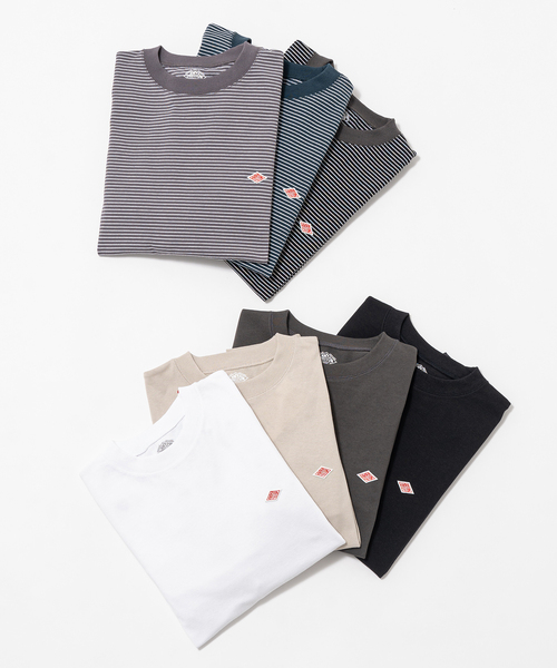 DANTON（ダントン）の「【DANTON / ダントン】SWEAT T-SHIRT/BORDER（Tシャツ/カットソー・メンズ・ブラック/チャコールグレー/グリーン・MEDIUM/X-LARGE/LARGE）」の6枚目の写真