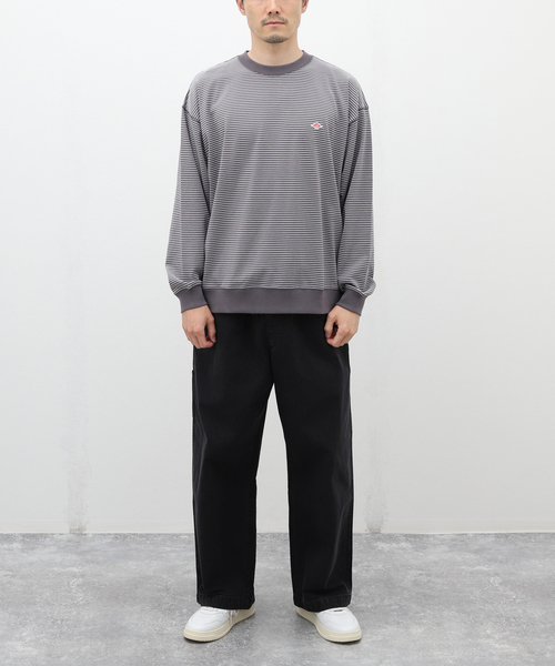 DANTON（ダントン）の「【DANTON / ダントン】SWEAT T-SHIRT/BORDER（Tシャツ/カットソー・メンズ・ブラック/チャコールグレー/グリーン・MEDIUM/X-LARGE/LARGE）」の10枚目の写真
