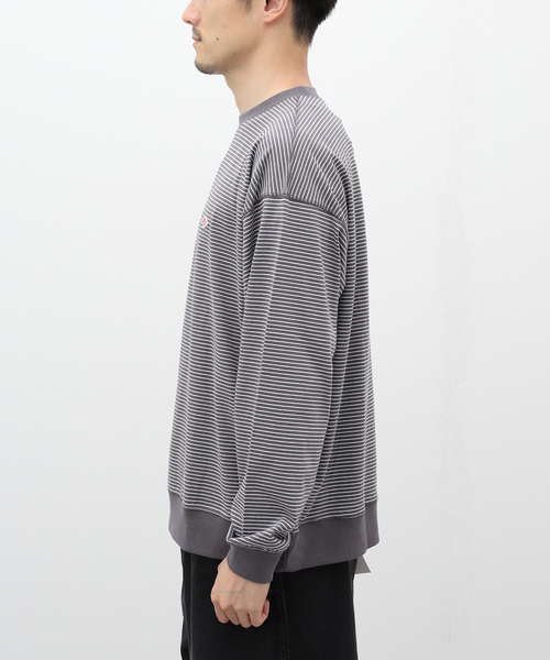 DANTON（ダントン）の「【DANTON / ダントン】SWEAT T-SHIRT/BORDER（Tシャツ/カットソー・メンズ・ブラック/チャコールグレー/グリーン・MEDIUM/X-LARGE/LARGE）」の12枚目の写真