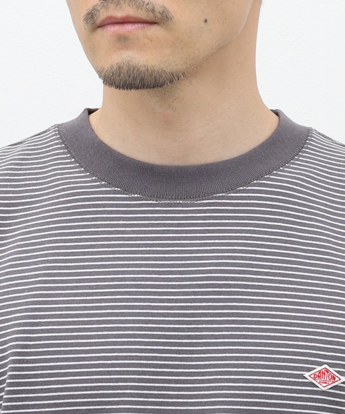 DANTON（ダントン）の「【DANTON / ダントン】SWEAT T-SHIRT/BORDER（Tシャツ/カットソー・メンズ・ブラック/チャコールグレー/グリーン・MEDIUM/X-LARGE/LARGE）」の14枚目の写真