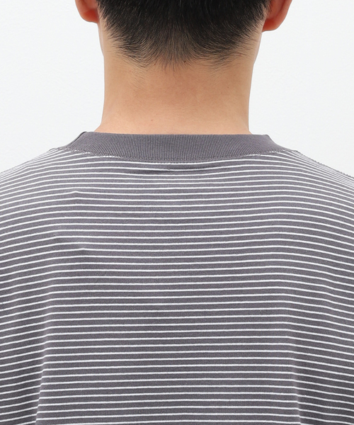 DANTON（ダントン）の「【DANTON / ダントン】SWEAT T-SHIRT/BORDER（Tシャツ/カットソー・メンズ・ブラック/チャコールグレー/グリーン・MEDIUM/X-LARGE/LARGE）」の15枚目の写真