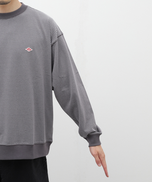 DANTON（ダントン）の「【DANTON / ダントン】SWEAT T-SHIRT/BORDER（Tシャツ/カットソー・メンズ・ブラック/チャコールグレー/グリーン・MEDIUM/X-LARGE/LARGE）」の16枚目の写真