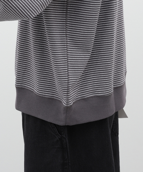 DANTON（ダントン）の「【DANTON / ダントン】SWEAT T-SHIRT/BORDER（Tシャツ/カットソー・メンズ・ブラック/チャコールグレー/グリーン・MEDIUM/X-LARGE/LARGE）」の19枚目の写真