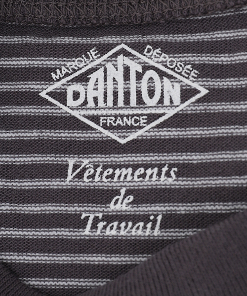 DANTON（ダントン）の「【DANTON / ダントン】SWEAT T-SHIRT/BORDER（Tシャツ/カットソー・メンズ・ブラック/チャコールグレー/グリーン・MEDIUM/X-LARGE/LARGE）」の20枚目の写真