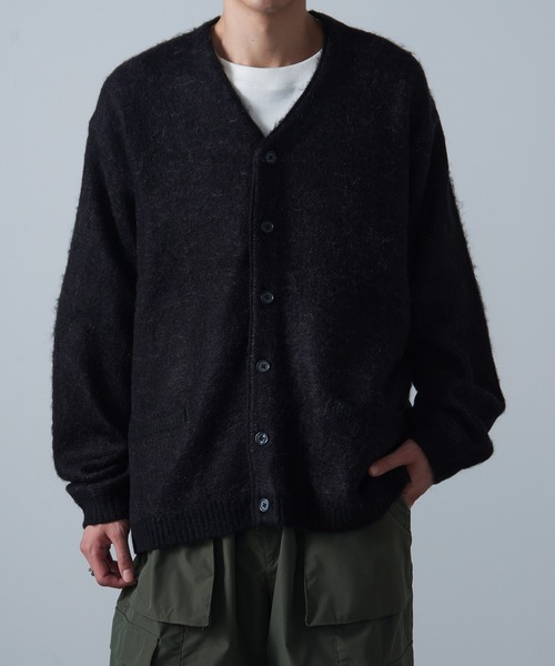 TOWNCRAFT(タウンクラフト)の「【TOWNCRAFT】shaggy color cardigan tc23f014(カーディガン/ボレロ・メンズ・グレー/ネイビー/ブラック/ブラウン/ダークブラウン/マスタード・L/M)」の13枚目の写真