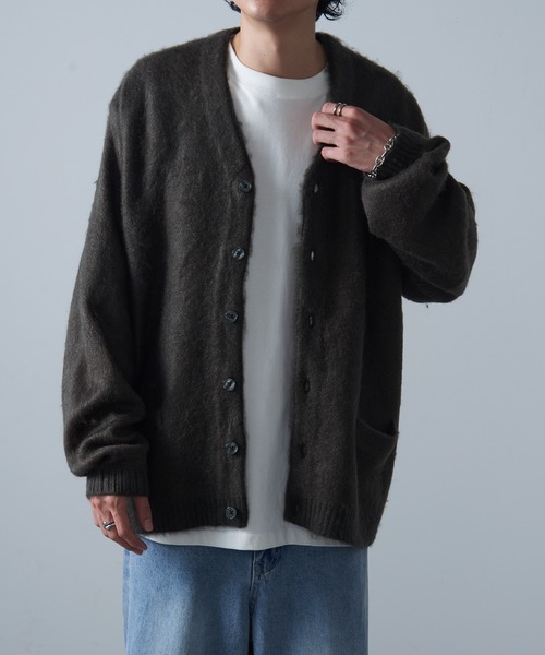 TOWNCRAFT(タウンクラフト)の「【TOWNCRAFT】shaggy color cardigan tc23f014(カーディガン/ボレロ・メンズ・グレー/ネイビー/ブラック/ブラウン/ダークブラウン/マスタード・L/M)」の22枚目の写真